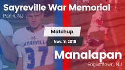 Matchup: Sayreville vs. Manalapan  2018