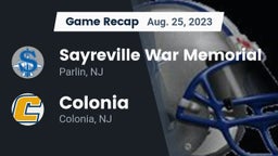 Recap: Sayreville War Memorial  vs. Colonia  2023