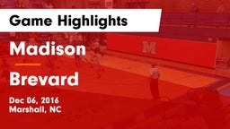 Madison  vs Brevard  Game Highlights - Dec 06, 2016