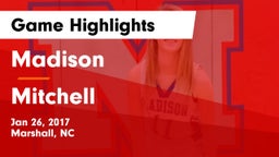 Madison  vs Mitchell  Game Highlights - Jan 26, 2017