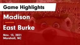 Madison  vs East Burke  Game Highlights - Nov. 13, 2021