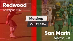 Matchup: Redwood  vs. San Marin  2016