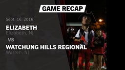 Recap: Elizabeth  vs. Watchung Hills Regional  2016
