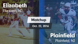 Matchup: Elizabeth High vs. Plainfield  2016