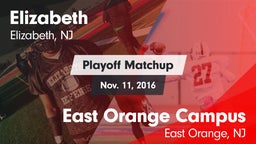 Matchup: Elizabeth High vs. East Orange Campus  2016