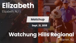 Matchup: Elizabeth High vs. Watchung Hills Regional  2018