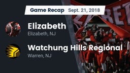Recap: Elizabeth  vs. Watchung Hills Regional  2018