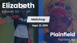 Matchup: Elizabeth High vs. Plainfield  2019