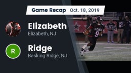 Recap: Elizabeth  vs. Ridge  2019