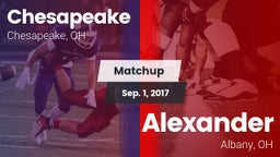 Matchup: Chesapeake High vs. Alexander  2017