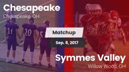 Matchup: Chesapeake High vs. Symmes Valley  2017
