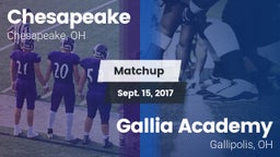 Matchup: Chesapeake High vs. Gallia Academy 2017