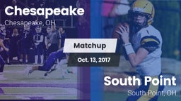 Matchup: Chesapeake High vs. South Point  2017