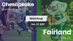 Matchup: Chesapeake High vs. Fairland  2017