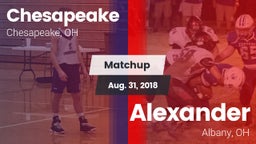 Matchup: Chesapeake High vs. Alexander  2018