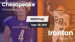 Matchup: Chesapeake High vs. Ironton  2018