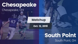 Matchup: Chesapeake High vs. South Point  2018