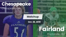 Matchup: Chesapeake High vs. Fairland  2018