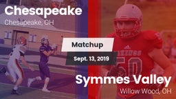 Matchup: Chesapeake High vs. Symmes Valley  2019