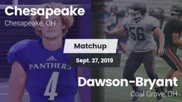 Matchup: Chesapeake High vs. Dawson-Bryant  2019