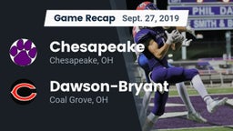 Recap: Chesapeake  vs. Dawson-Bryant  2019