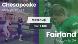 Matchup: Chesapeake High vs. Fairland  2019