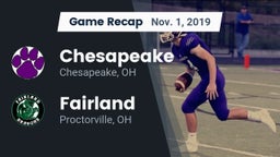 Recap: Chesapeake  vs. Fairland  2019