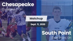 Matchup: Chesapeake High vs. South Point  2020