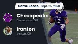 Recap: Chesapeake  vs. Ironton  2020