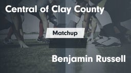 Matchup: Central  vs. Benjamin Russell  2016