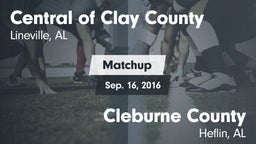 Matchup: Central  vs. Cleburne County  2016