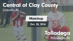 Matchup: Central  vs. Talladega  2016