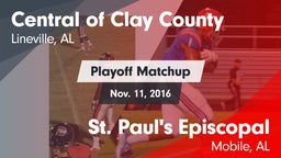 Matchup: Central  vs. St. Paul's Episcopal  2016