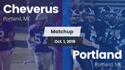 Matchup: Cheverus  vs. Portland  2016