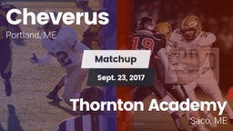 Matchup: Cheverus  vs. Thornton Academy 2017