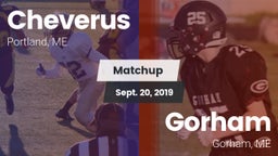 Matchup: Cheverus  vs. Gorham  2019