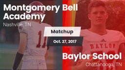 Matchup: Montgomery Bell vs. Baylor School 2017