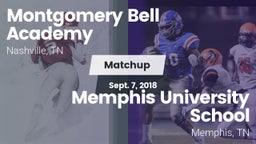 Matchup: Montgomery Bell vs. Memphis University School 2018