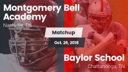 Matchup: Montgomery Bell vs. Baylor School 2018