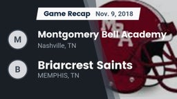 Recap: Montgomery Bell Academy vs. Briarcrest Saints 2018