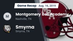 Recap: Montgomery Bell Academy vs. Smyrna  2019
