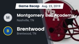 Recap: Montgomery Bell Academy vs. Brentwood  2019