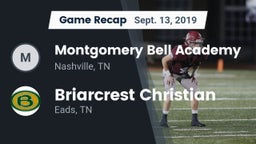 Recap: Montgomery Bell Academy vs. Briarcrest Christian  2019
