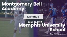 Matchup: Montgomery Bell vs. Memphis University School 2019