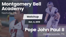Matchup: Montgomery Bell vs. Pope John Paul II  2019
