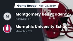 Recap: Montgomery Bell Academy vs. Memphis University School 2019