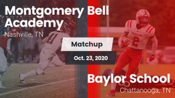 Matchup: Montgomery Bell vs. Baylor School 2020