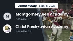 Recap: Montgomery Bell Academy vs. Christ Presbyterian Academy 2022