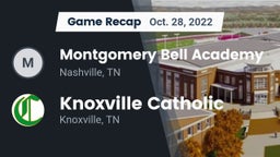 Recap: Montgomery Bell Academy vs. Knoxville Catholic  2022