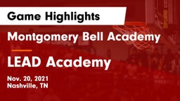 Montgomery Bell Academy vs LEAD Academy  Game Highlights - Nov. 20, 2021